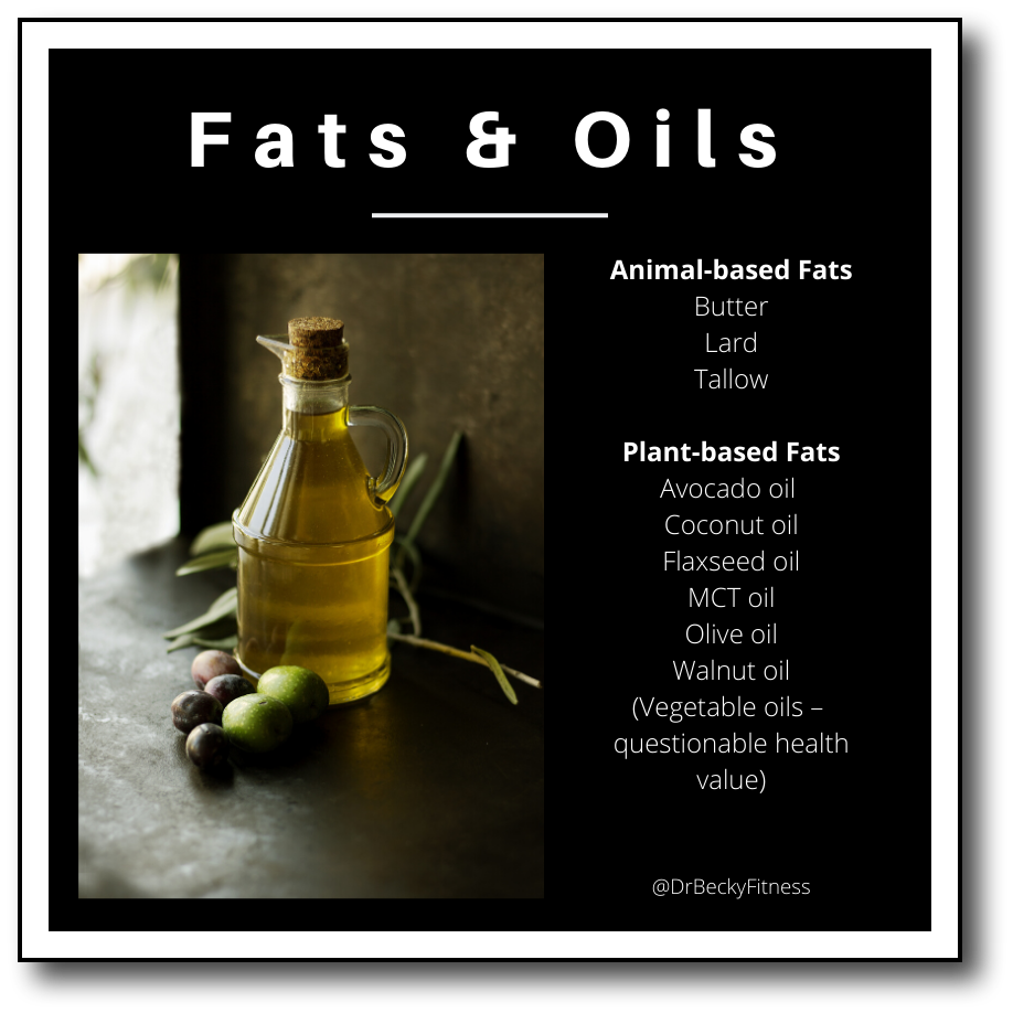 Incorporate healthy fats and oils to balance your low-carb diet.