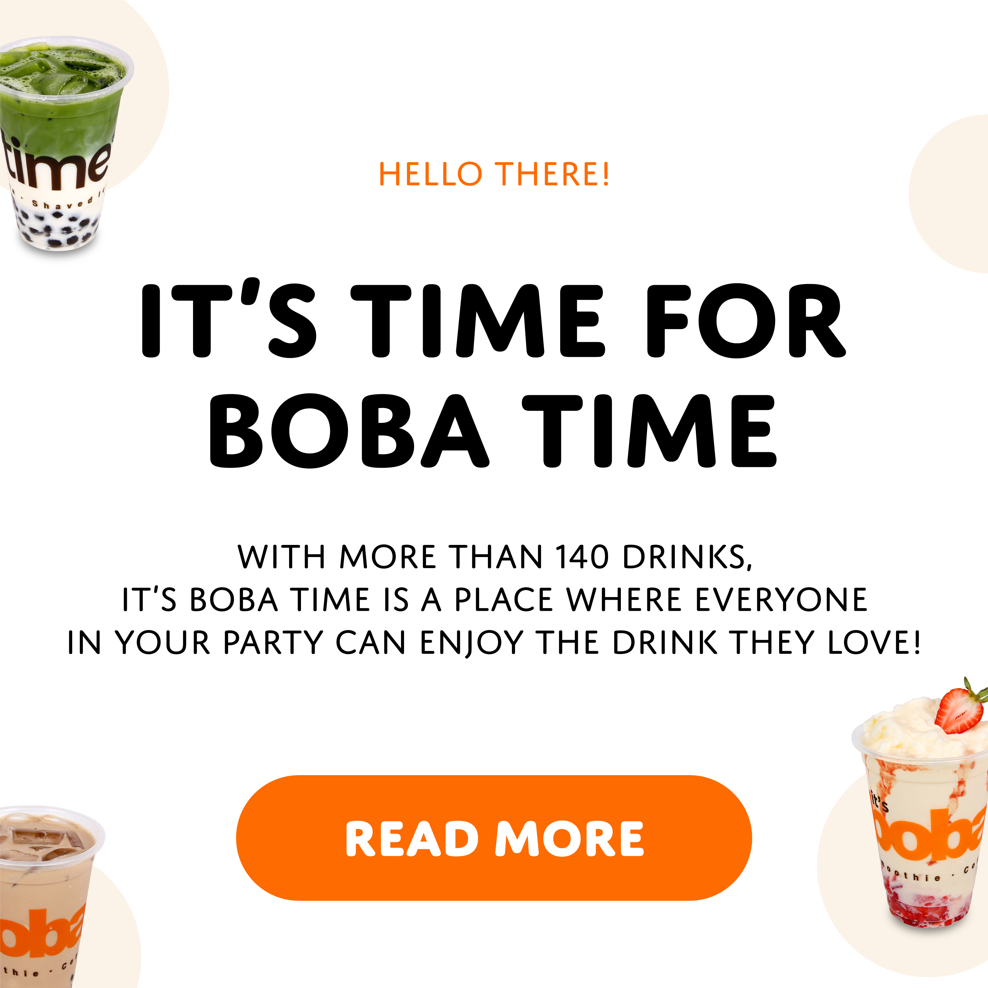 Experience the convenience of It's Boba Time's mobile app.
