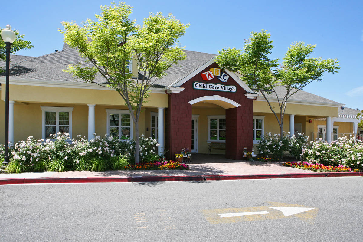The welcoming entrance of ABC Child Care Village, where a variety of comprehensive programs await.