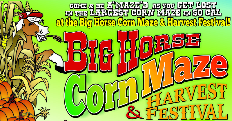 The impressive design of Big Horse Corn Maze 2023, Southern California's largest maze.