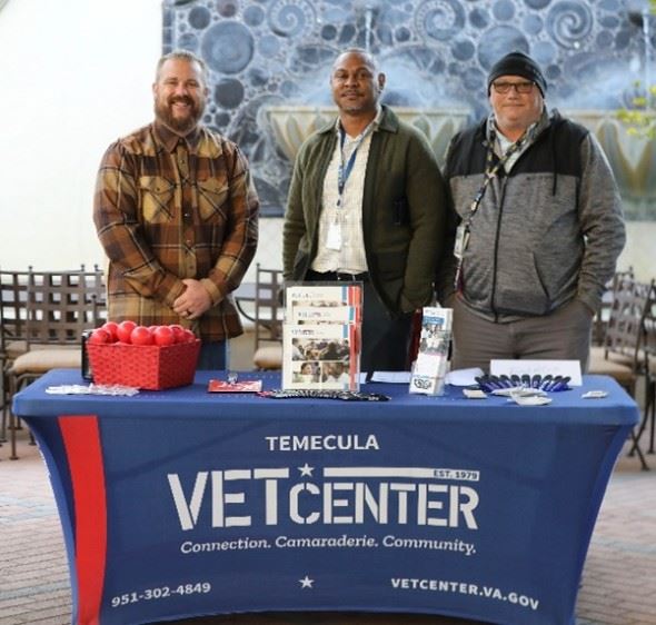 Exhibitors and informational booths at Temecula’s Patriotic Salute to Veterans Expo.