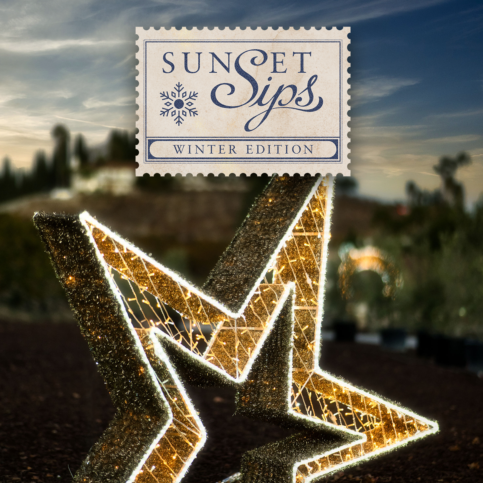 Sunset Sips Winter Edition—warm drinks and seasonal toasts at Europa Village.